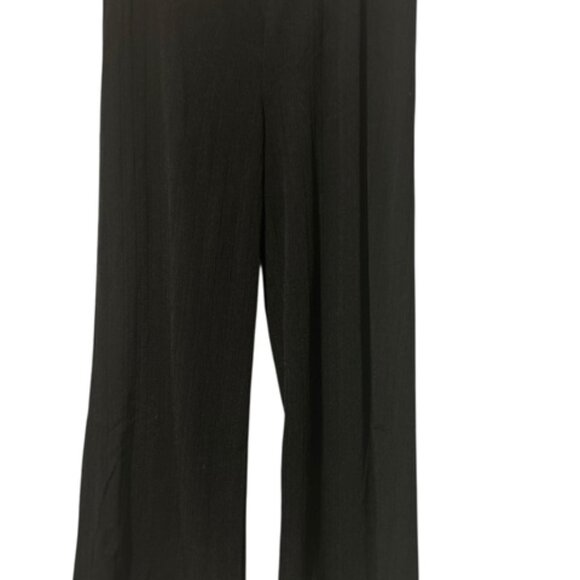 Sienna Sky Black Flare Leg Pants-Size L-Pull on Elastic Waist-2 Inch Waistband - Picture 3 of 8